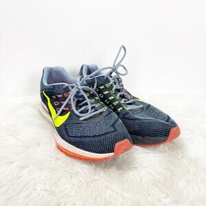 Nike 13 Mens Air Zoom Structure 18 Magnet Grey Volt Running Shoes